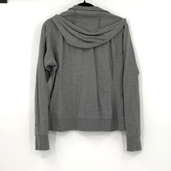 Kuhl Heather Gray Full Zip Organic Cotton Thumbhole Brava Hoody Medium - Picture 3 of 11